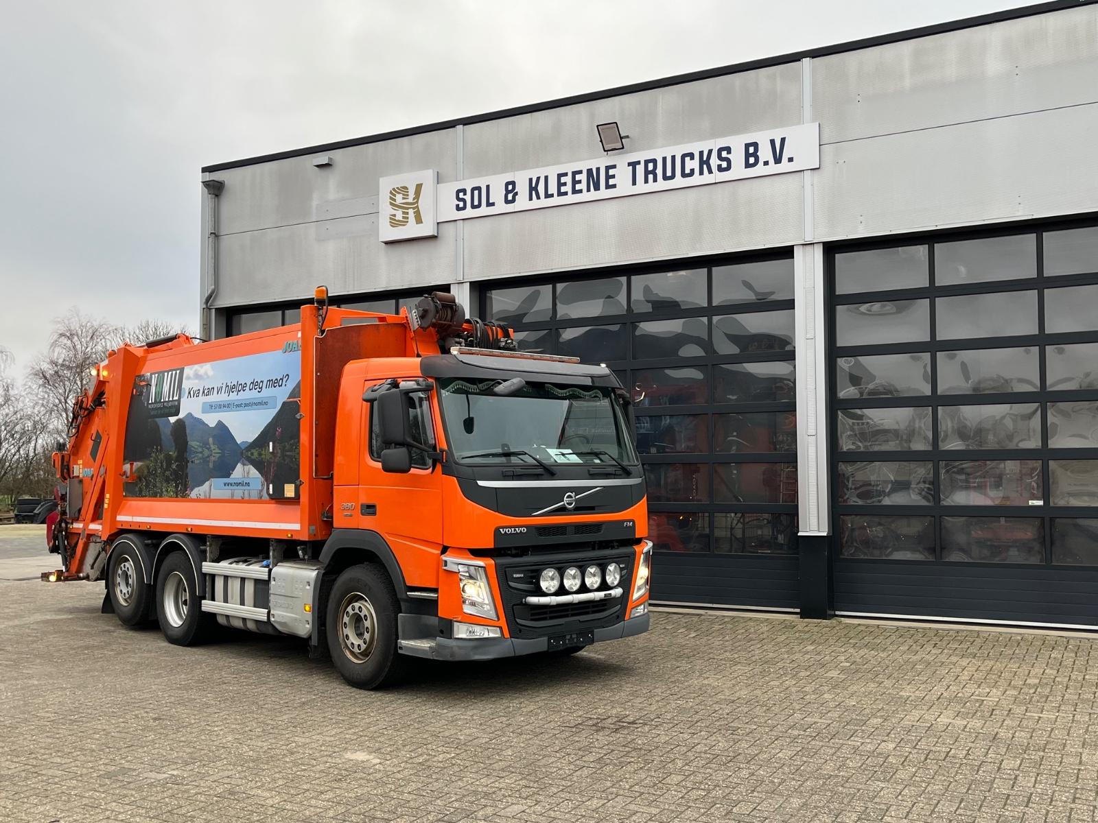 Volvo FM380 6x2 mullwagen joab 20.4m3 steering axle