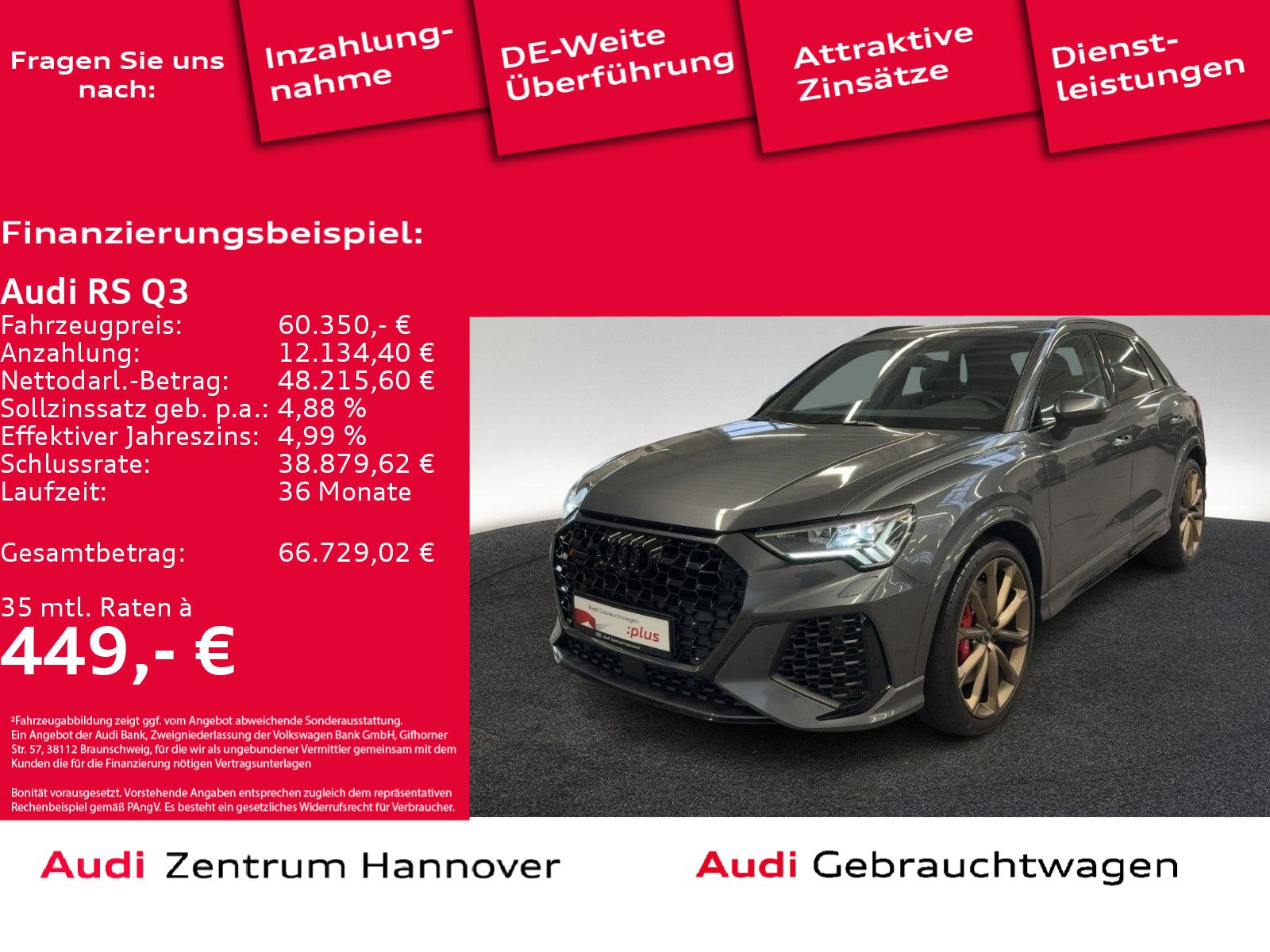 Audi RS Q3 2.5 TFSI Kamera SONOS LED Navi virtual