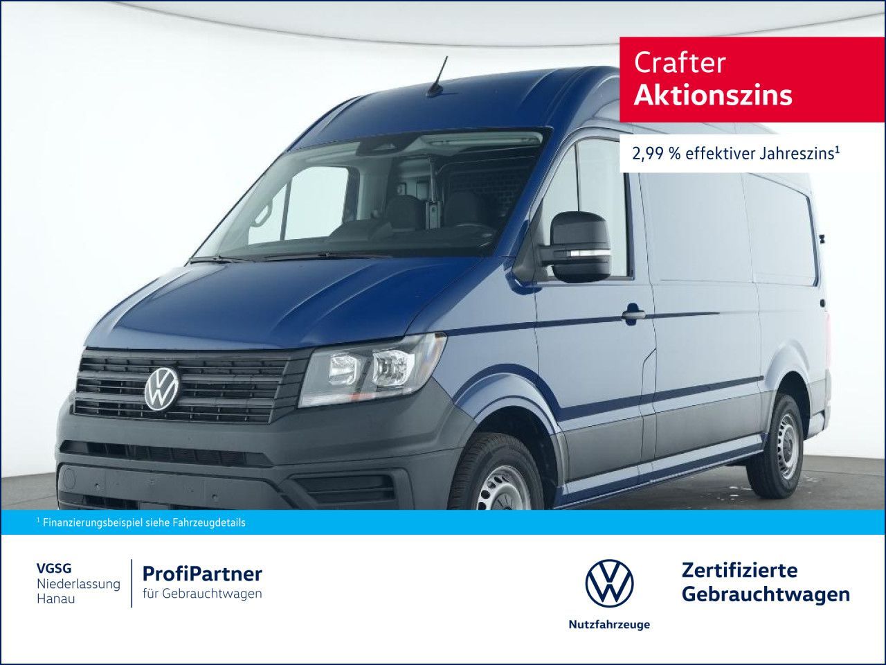 Volkswagen Crafter Kasten Neues Modell Mittel Vorb. AHK