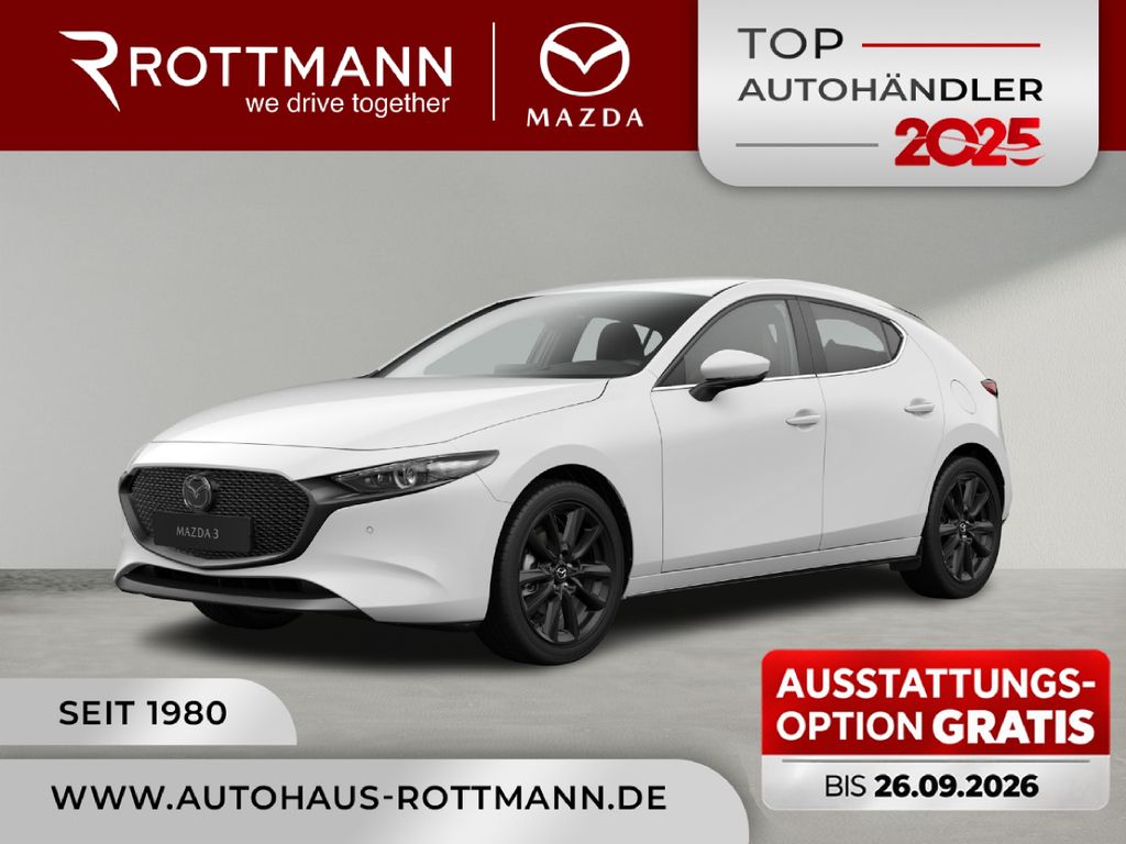 Mazda 3 2027 186ps Aut TAKUMI Rot-Leder 360°K BOSE NAV