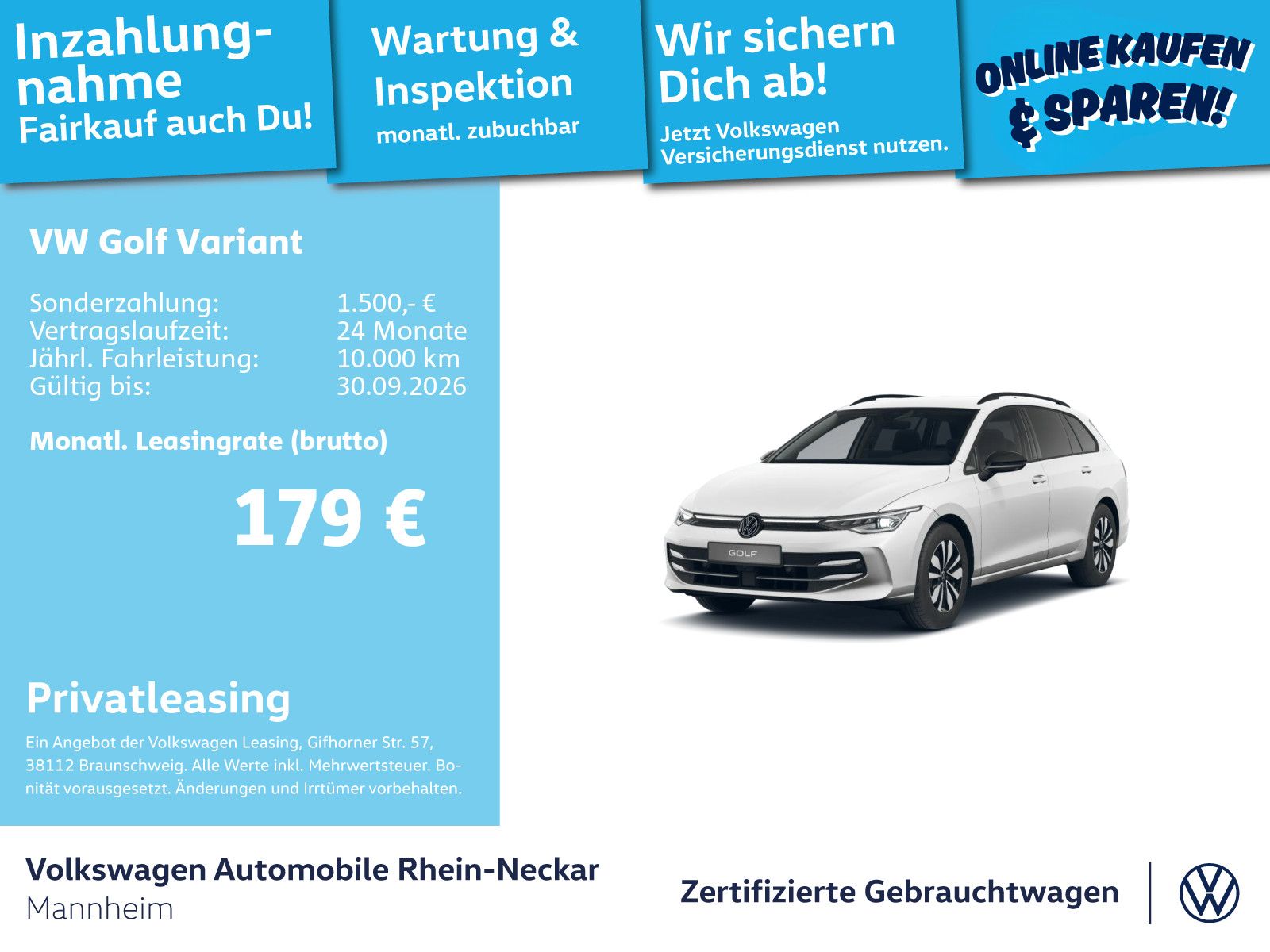Volkswagen Golf Variant VIII 2.0 TDI GOAL DSG Navi AHK Kame