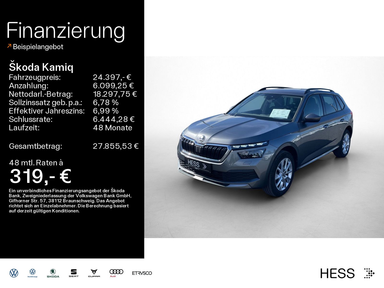 Skoda Kamiq 1.5 TSI DSG TOUR*AHK*KAMERA*VIRTUAL*LED*NA