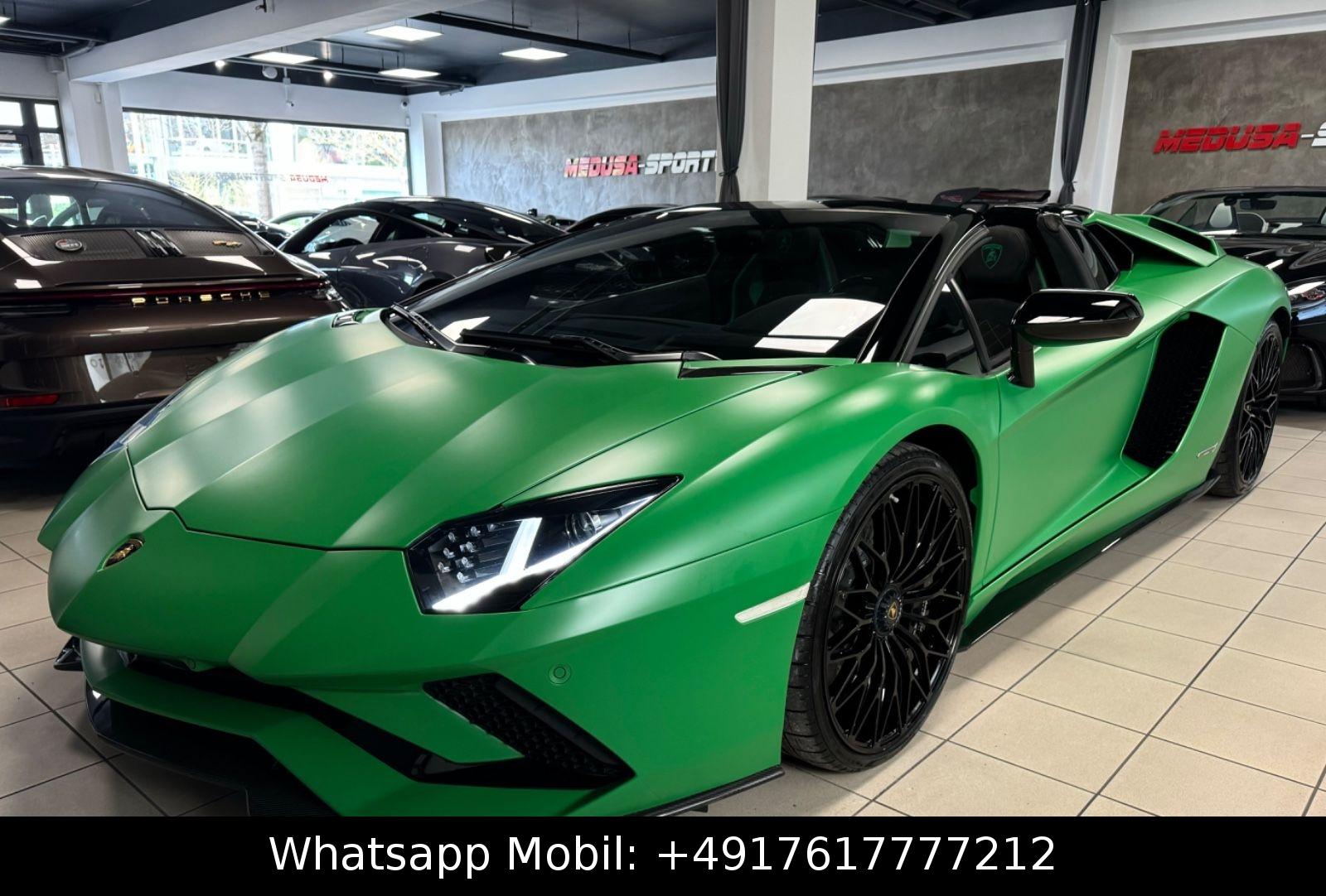 Lamborghini AVENTADOR S ROADSTER GREEN EXT&INT CARBON FULLOP