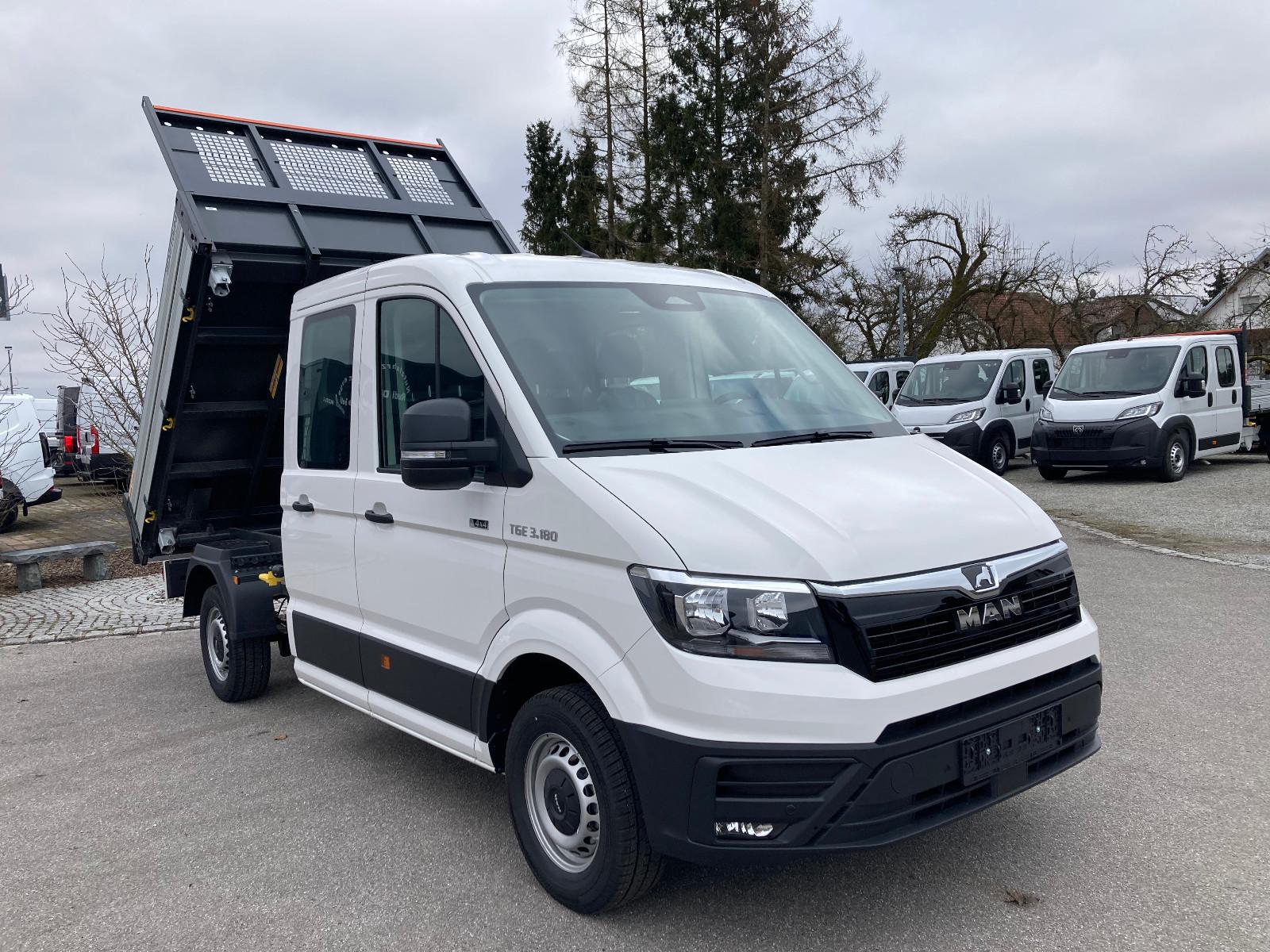 MAN TGE 3.180 4x4 DoKa 3-Seitenkipper *Allrad*AHK*