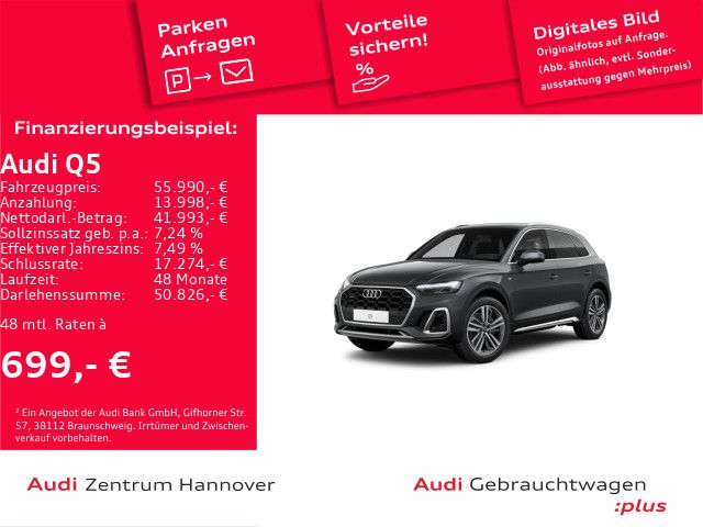 Audi Q5 S line 50 TDI quattro Matrix Kamera AHK virtu