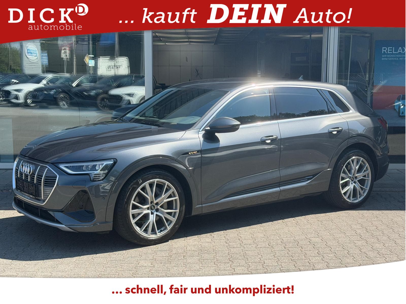 Fahrzeugabbildung Audi e-tron 55 QUATT 2X S LINE LUFT+LED+SHZ+NAVI+AHK+