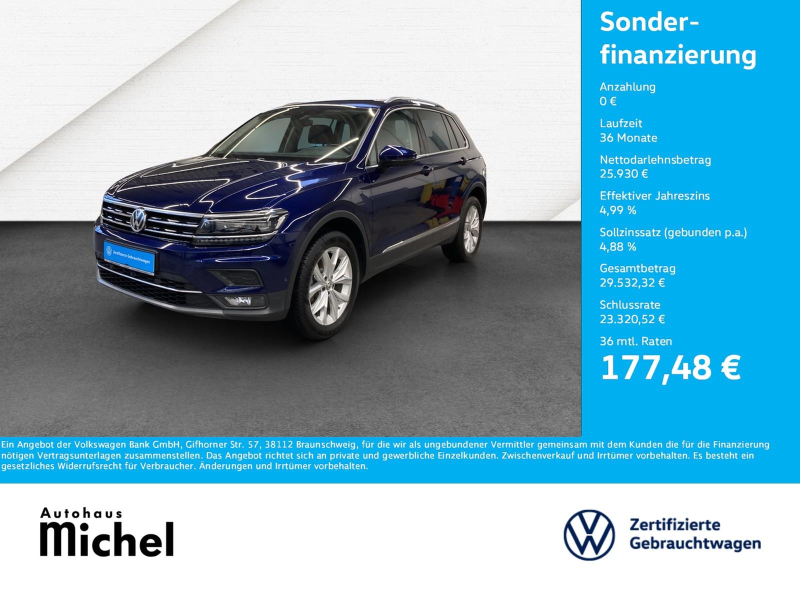 Volkswagen Tiguan TDI DSG 4M Highline Leder DCC HeadUp Stan