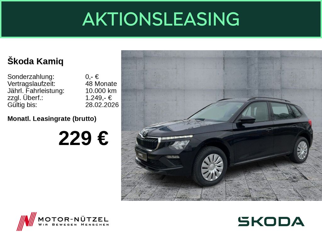 Skoda Kamiq Essence 1,0 TSI DAB SHZ FSE PDC MUFO