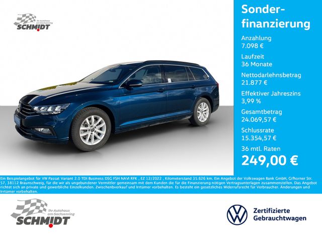 Volkswagen Passat Variant 2.0 TDI Business DSG FSH NAVI RFK