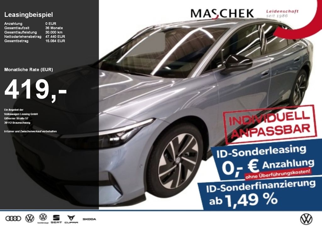 Volkswagen ID.7 Pro Sonderleasing! Navi AHK Sitzh. GRA AHK