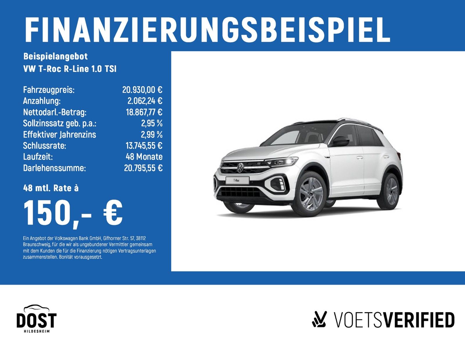 Volkswagen T-Roc R-Line 1.0 TSI LED+NAVI+SHZ+RearView+ACC  