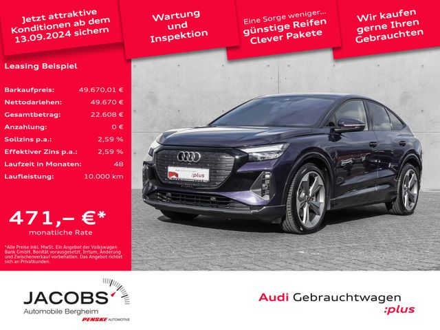 Audi Q4 55 e-tron Sportback Pano,Kamera,black,Navi,LE