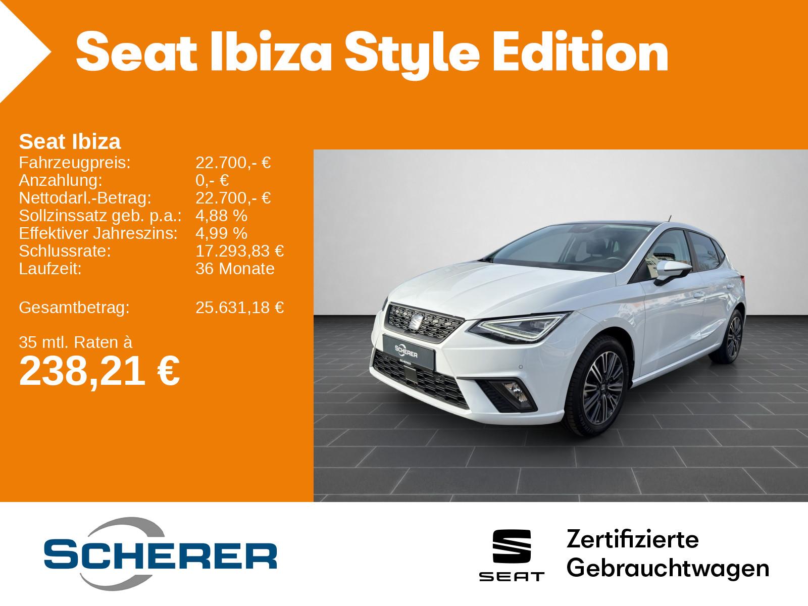 Seat Ibiza Style 1.0 TSI DSG Pano Navi Voll LED Beats