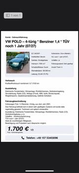 Volkswagen Polo 1.4 55kW Basis Variant Basis - Volkswagen Polo: Variant