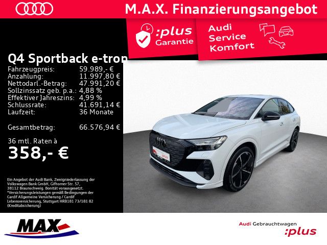 Q4 Sportback e-tron 55 S LINE MATRIX+AHK+SONOS+P