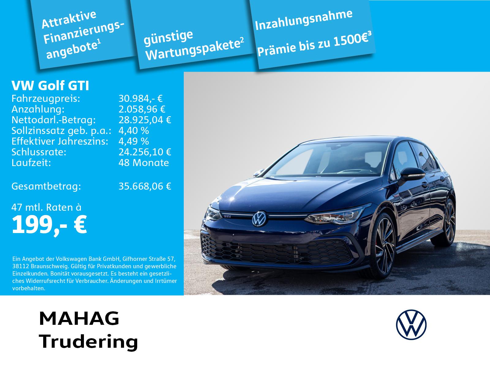 Volkswagen Golf VIII GTI 2.0 TSI Leder IQ.Light Navi HuD Pa
