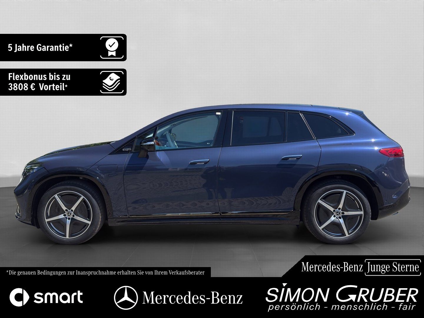 Fahrzeugabbildung Mercedes-Benz EQS 580 4M SUV AMG Night Business Class 7Sitzer