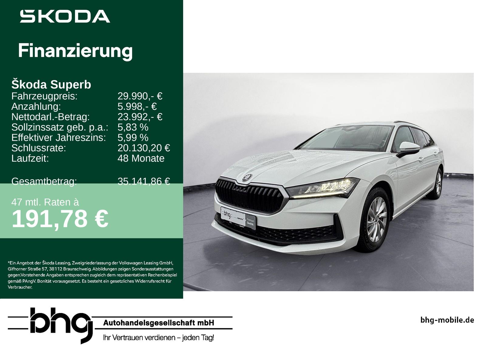 Skoda Superb Combi 2.0 TDI DSG Essence SHZ KAMERA NAVI