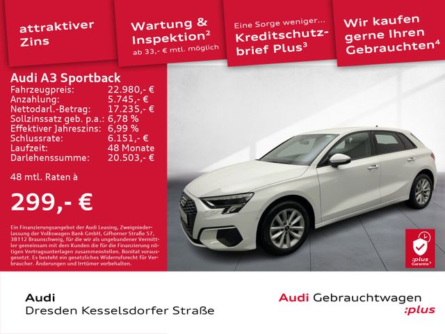 Audi A3 Sportback 30 TFSI 81(110) kW(PS) Schaltgetrie