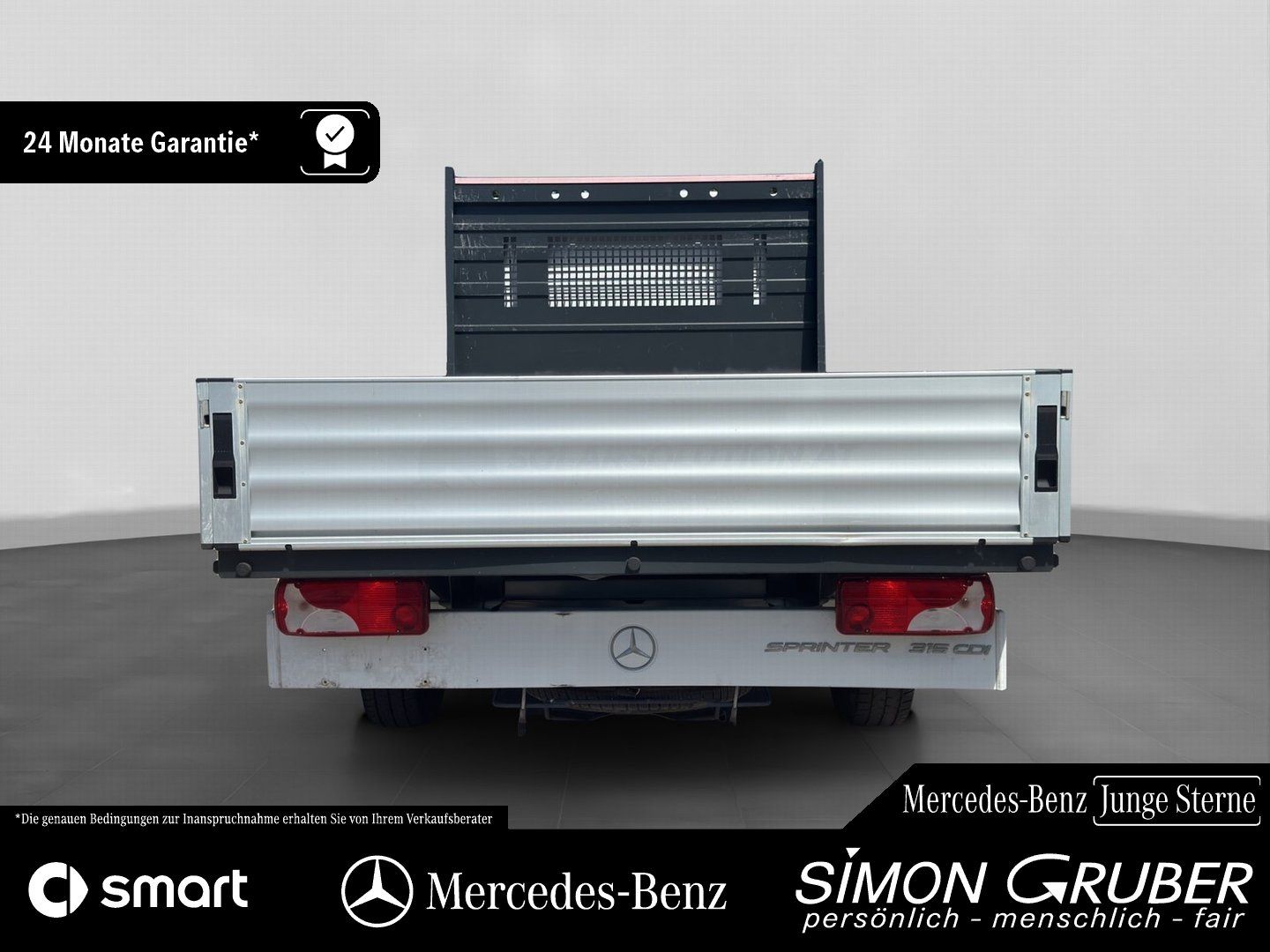 Fahrzeugabbildung Mercedes-Benz Sprinter 315 Pritsche Lang 7-Sitzer Klima DAB