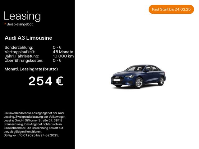 Audi A3 Limousine 35 TFSI LED*VIRTUAL*SMART-INTER*PDC