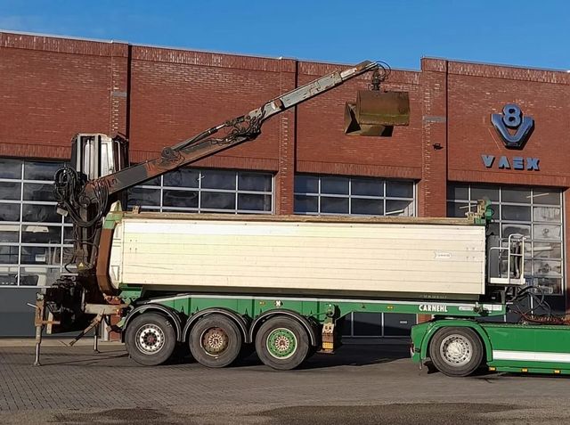 Carnehl Tipper + Crane HIAB / Jonsered 820 / Grua / Kran