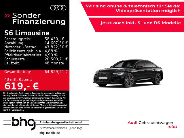 AUDI S6 Limousine TDI Pano B&amp;O Navi HUD AreaView ACC