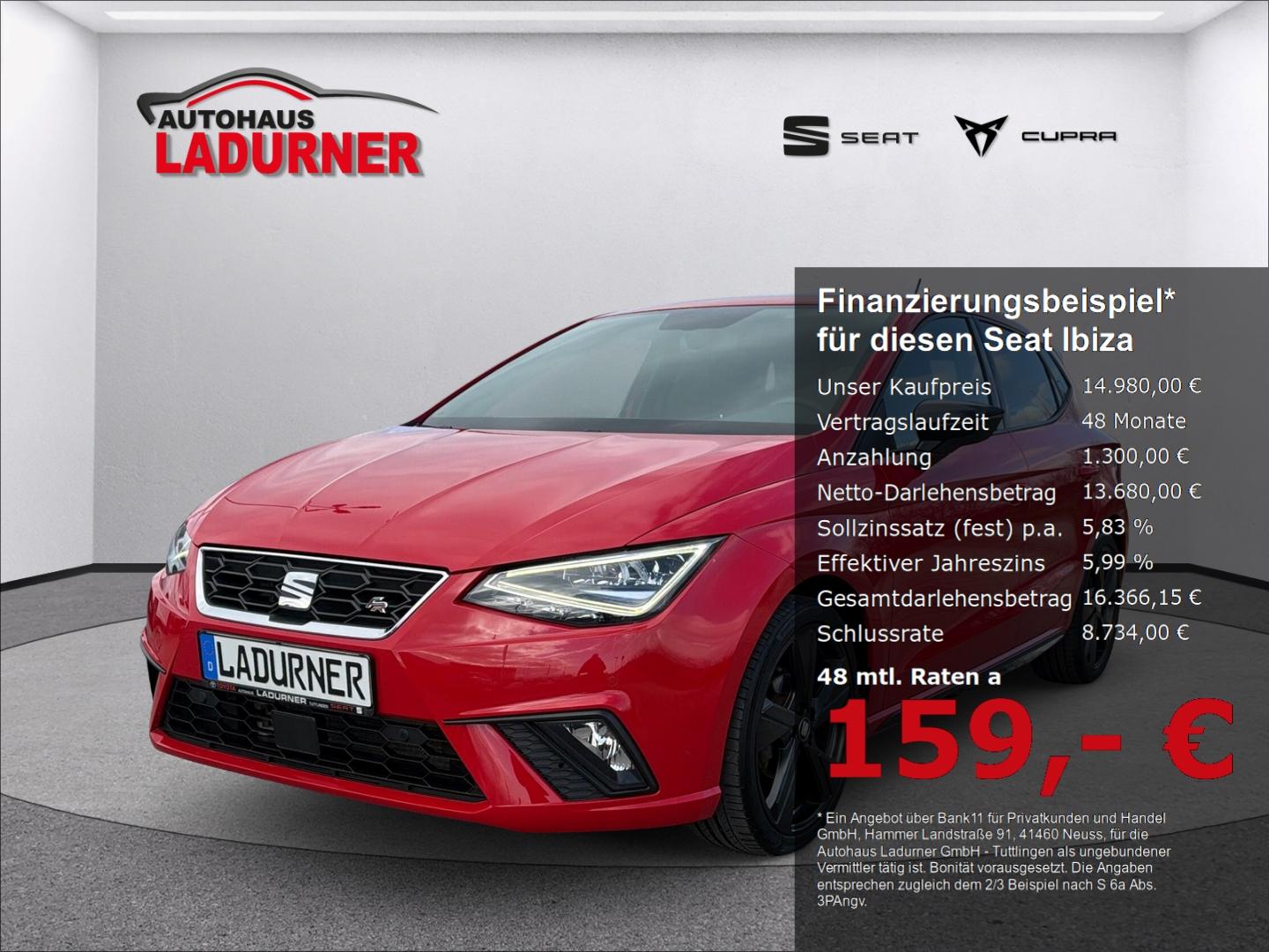 Seat Ibiza FR Black Edition 1,0 TSI *LED+NAVI+KAMERA*