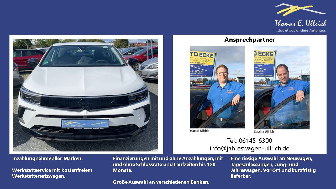 Fahrzeugabbildung Opel Grandland 1.2 Turbo MHEV GS AT+Navi+Sitzhzg.+Len