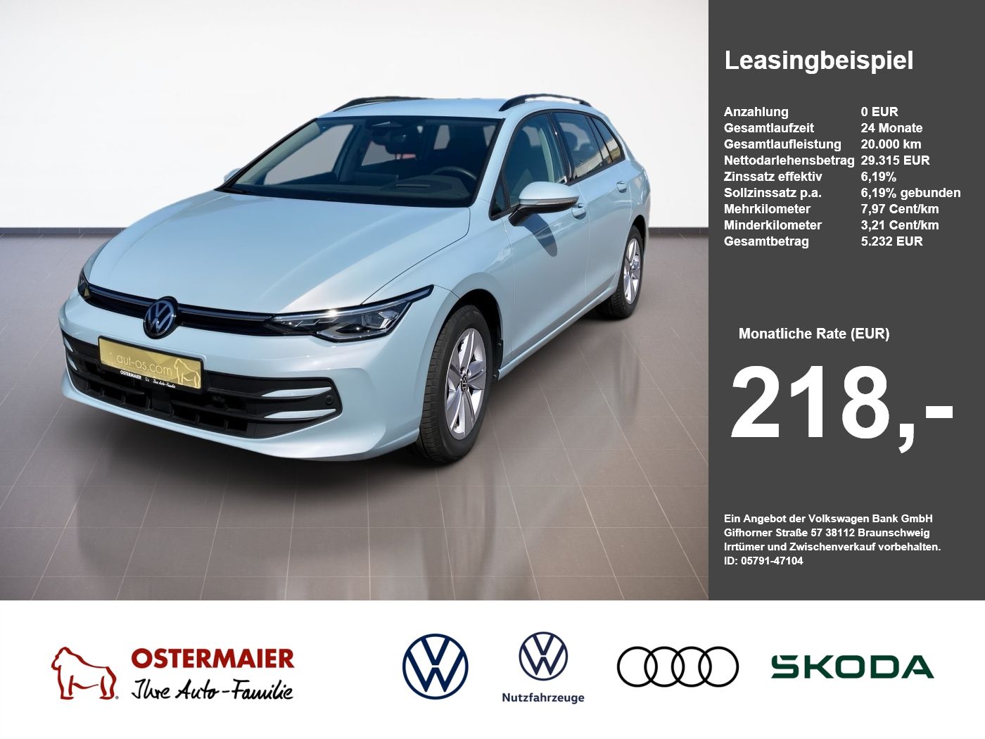 Volkswagen Golf VIII Variant 2.0TDI 150PS DSG NP.51 HEAD-UP
