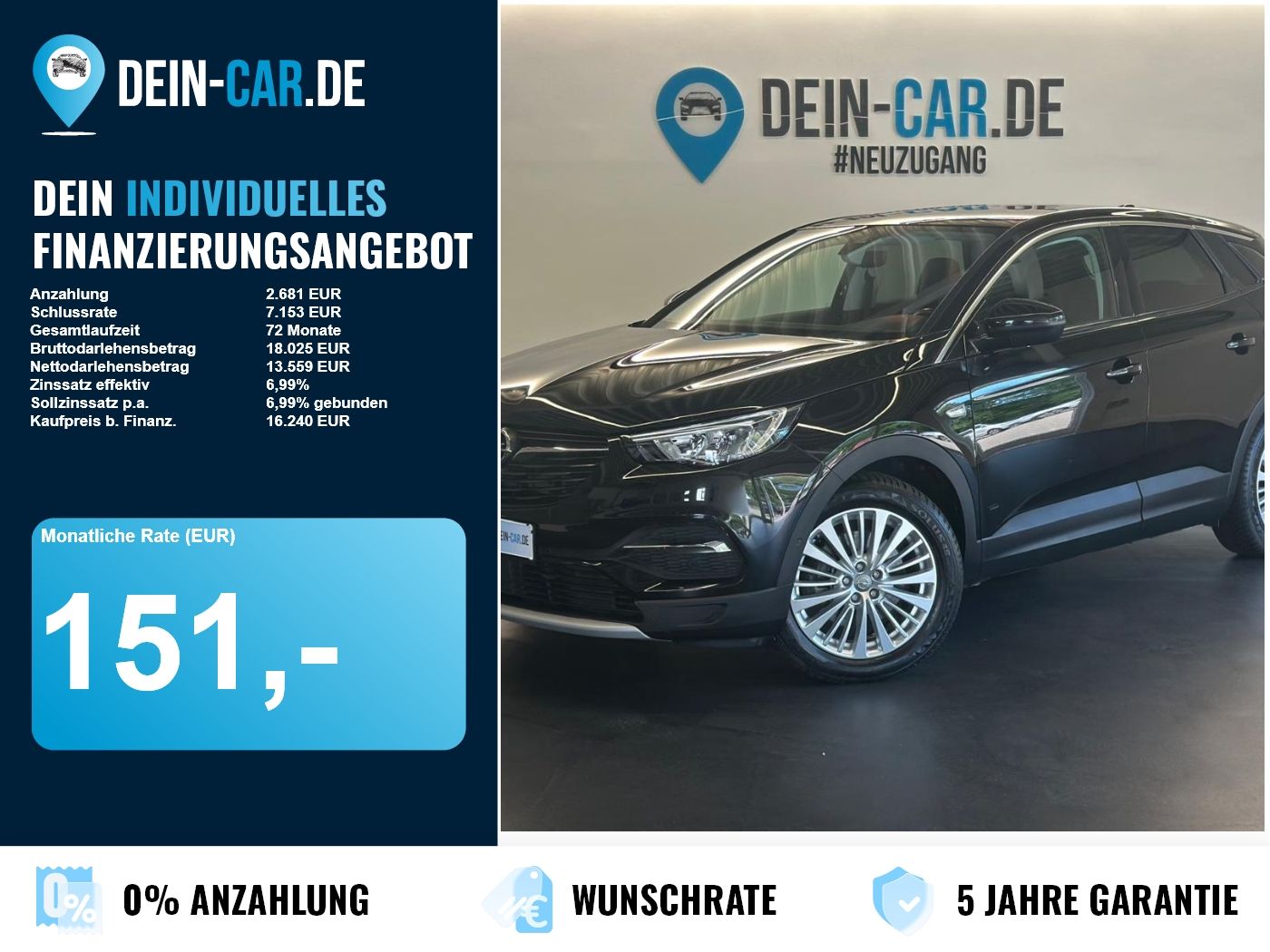 Opel GRANDLAND (X) 360 LED Navi PDC LM Turbo 1,6