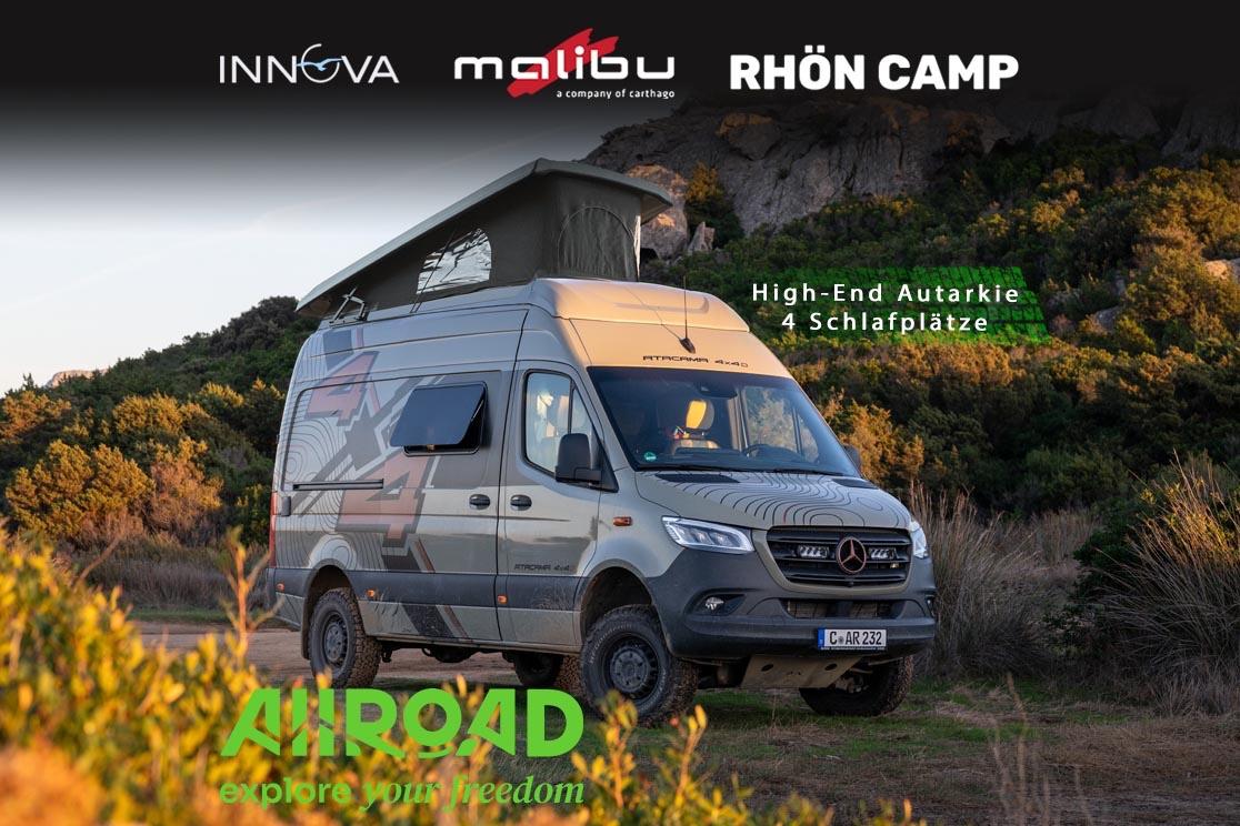 Mercedes-Benz ATACAMA 4x4D  - 100% autark, Längsschläfer für 4