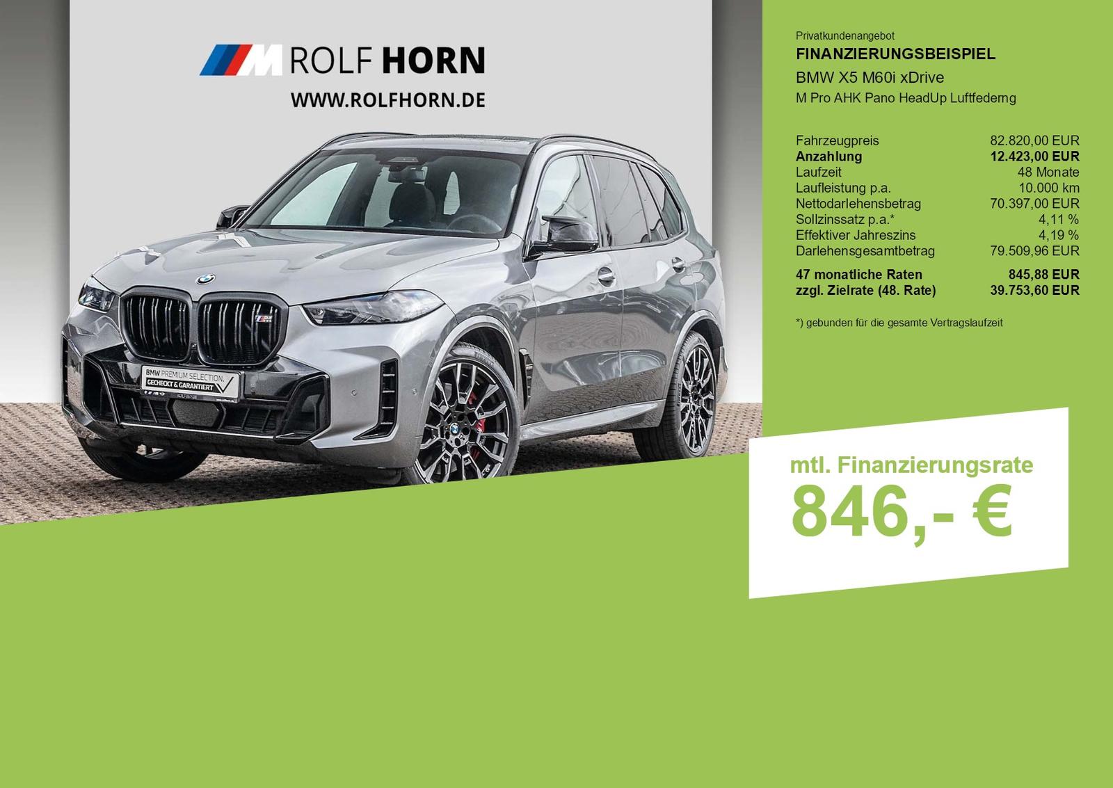 BMW X5 M60i xDrive M Pro AHK Pano HeadUp Luftfederng