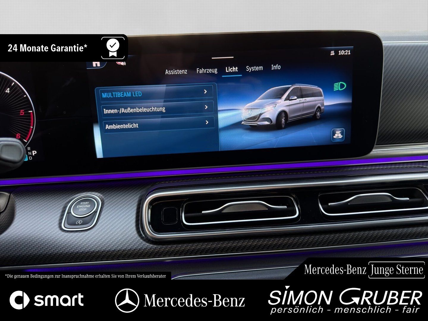 Fahrzeugabbildung Mercedes-Benz V 220 d Lang Style AMG 7Sitze Burmester elTüren