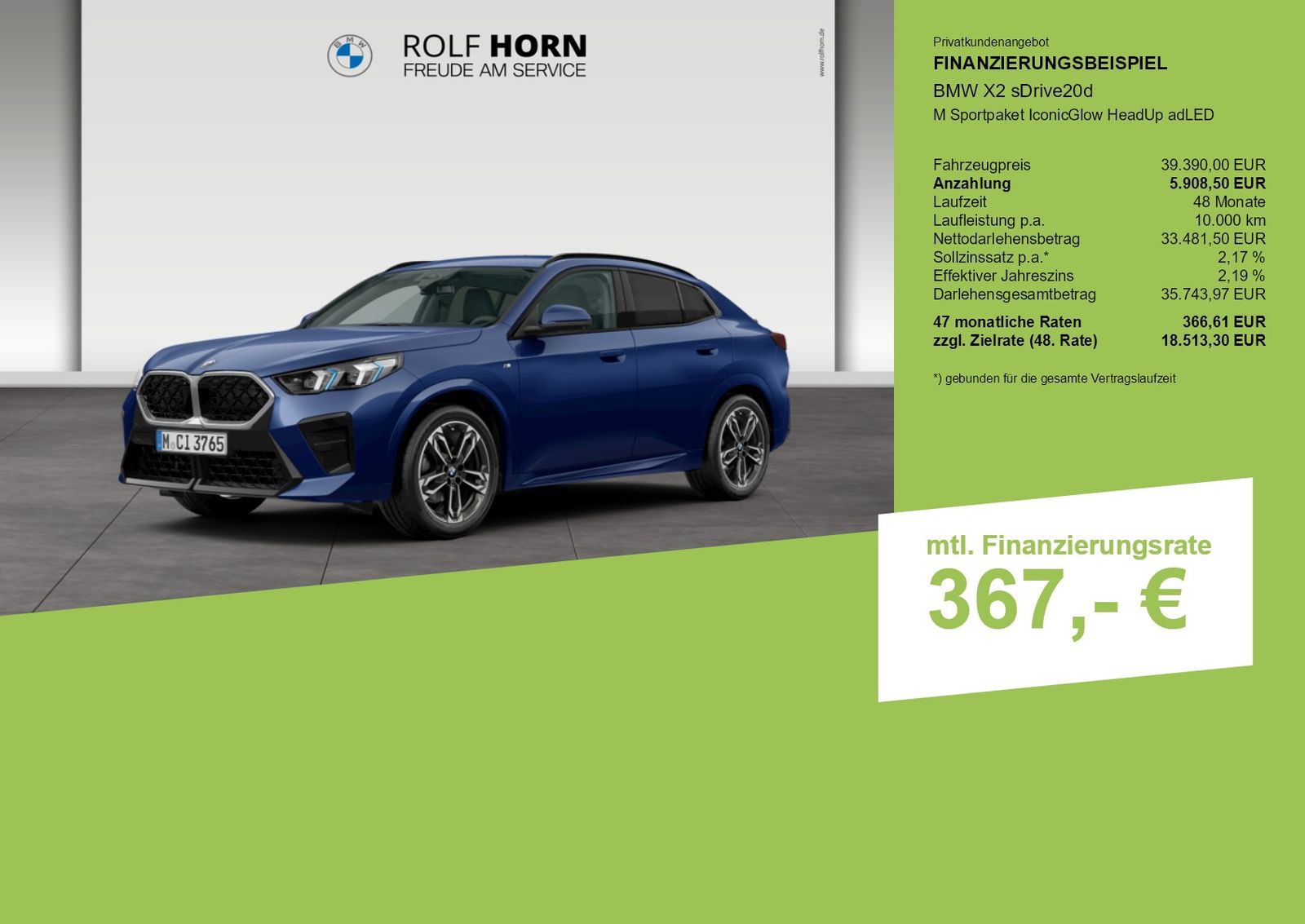 BMW X2 sDrive20d M Sportpaket IconicGlow HeadUp adLE foto 3