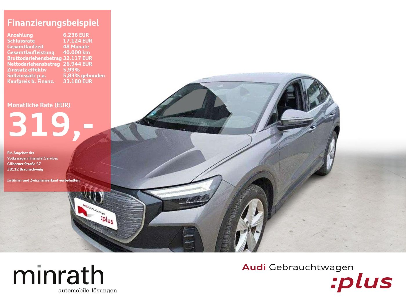 Audi Q4 Sportback 50 e-tron quattro APP+DAB+SHZ+VIRT