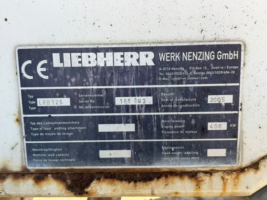 Fahrzeugabbildung Liebherr LRB 125 Ramm- und Bohrgerät Klima/Radio