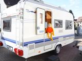 Hobby De Luxe Easy 400 SF Mover WC Festbett 1. Hand - Hobby Wohnwagen 2005