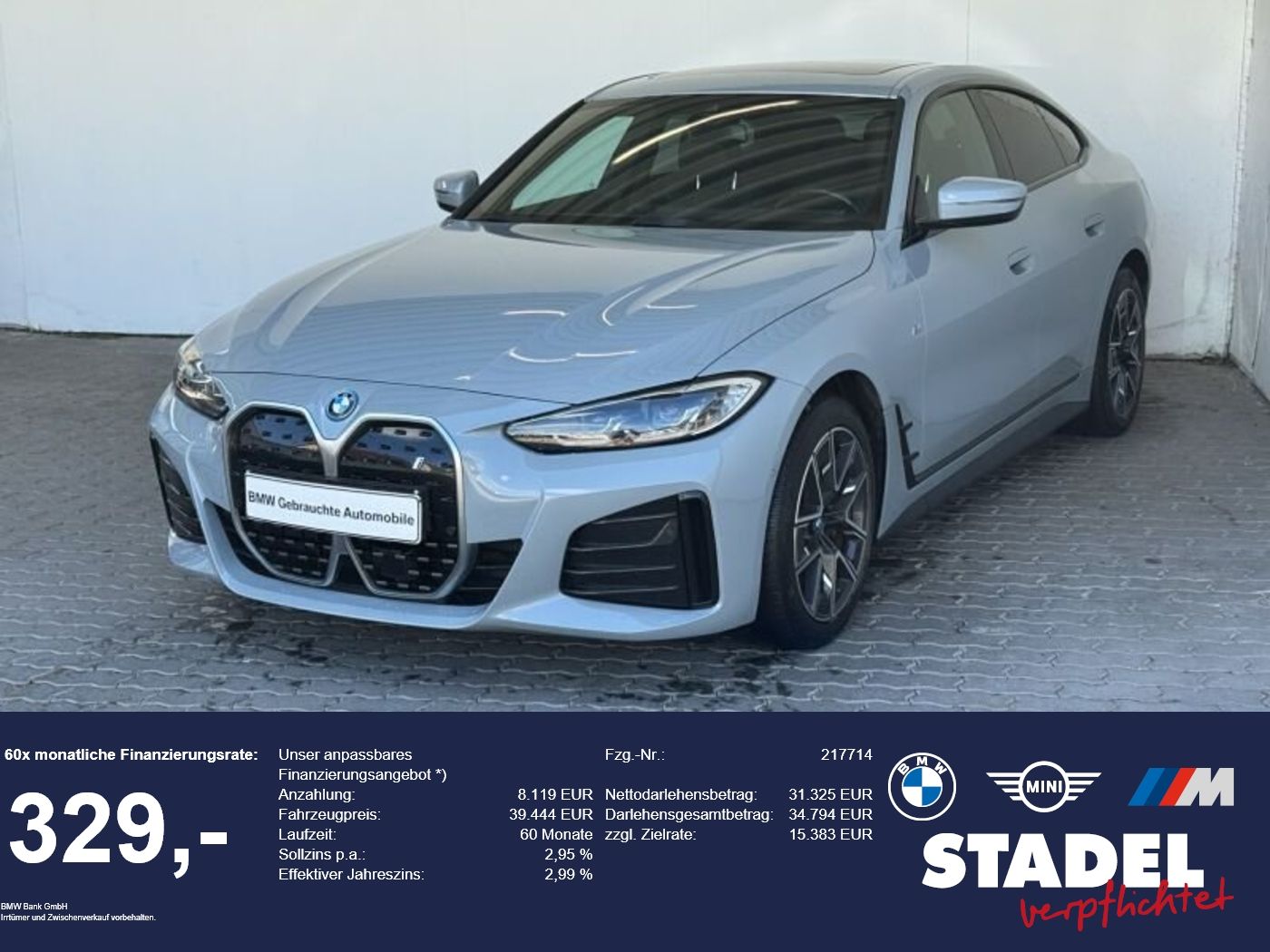 BMW i4 eDrive40 Gran Coupé M Sport Navi.LED.RüKam