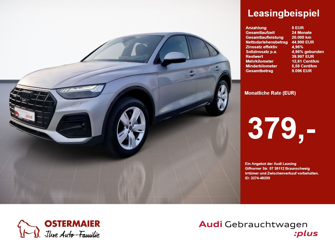 Audi Q5 Sportback ADVANCED 45 TFSI QUATTRO AHK.HEAD-U