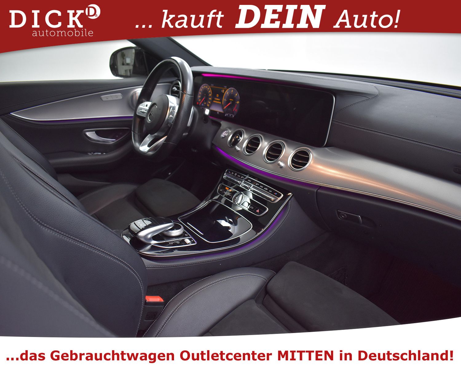 MERCEDES-BENZ E350d 2X AMG Line NIGHT+PANO+WIDES+BURMS+KAM+20" - Image 12