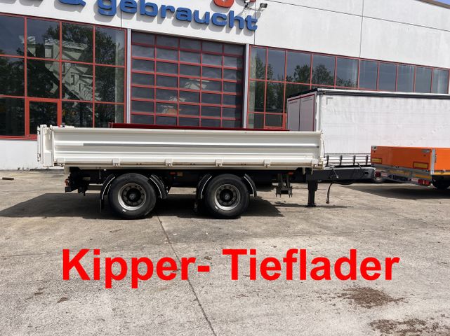 Autres  21 t Tandemkipper- Tieflader, wenig Benutzt