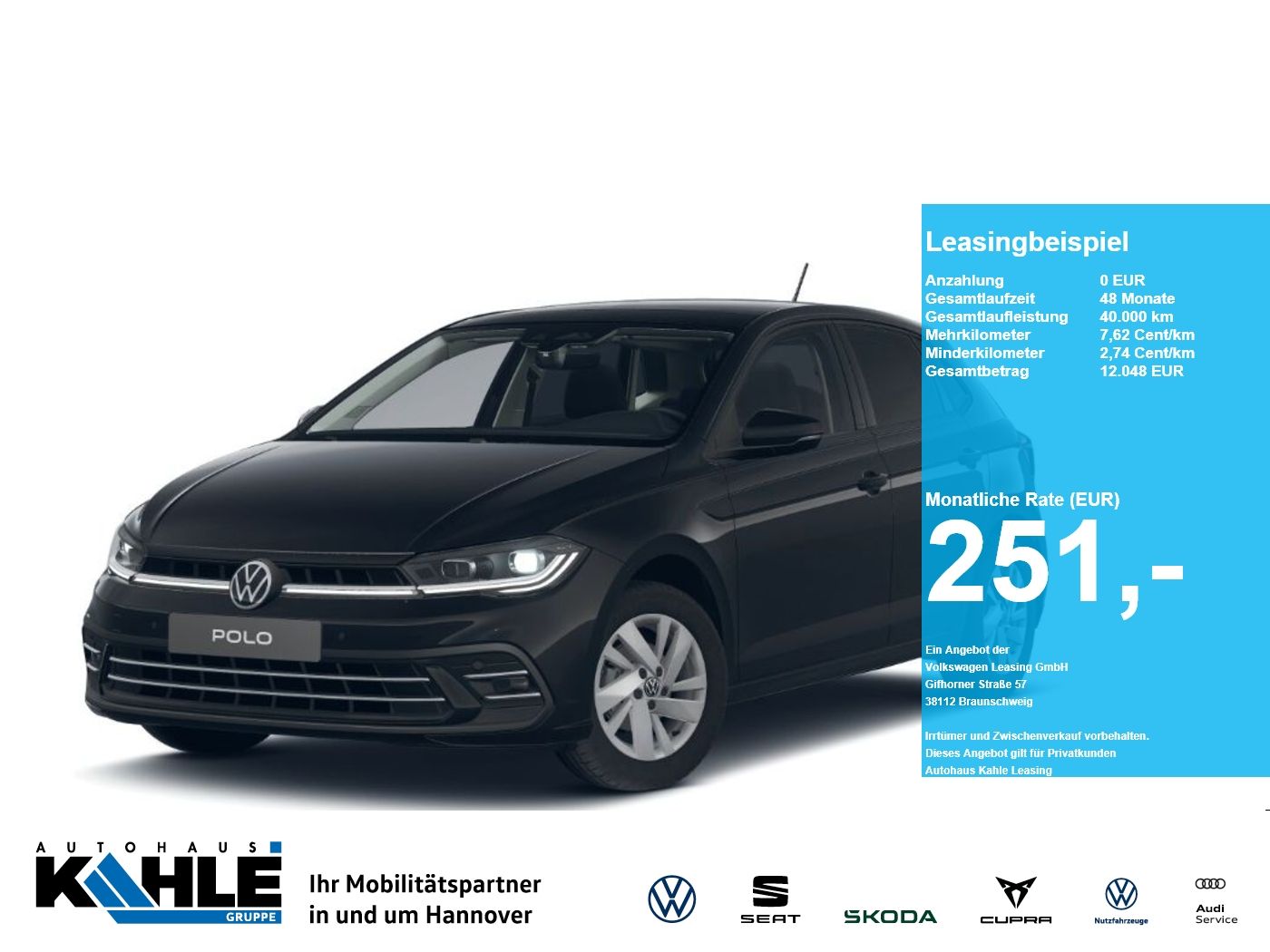 Volkswagen Polo Style 1.0 l TSI DSG CarPlay Pano Black ACC
