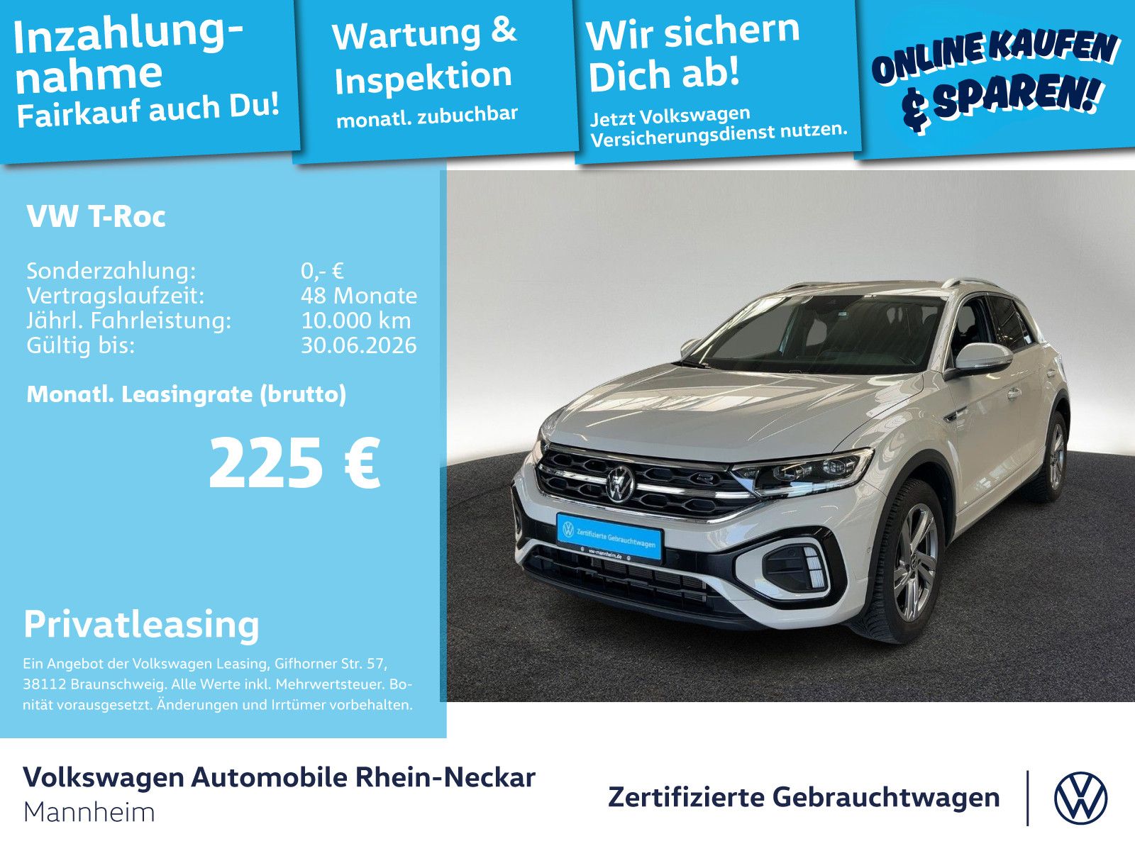 Volkswagen T-Roc 1.0 TSI R-Line ACC PDC LED