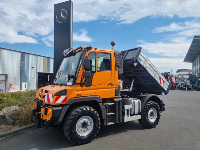 Unimog MB Unimog U318 4x4 Kipper Zapfwelle Klima 449h