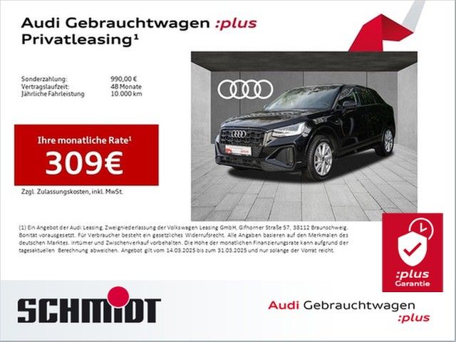 Audi Q2 35 TFSI S line AHK Leder Navi+ Kamera ACC Spo