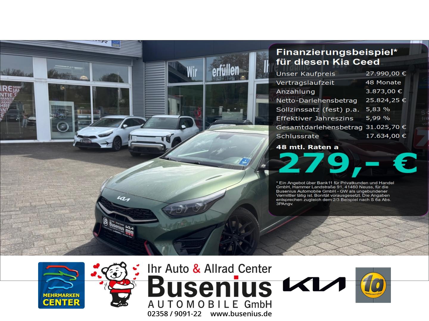 Kia Ceed 1.6T DCT GT+Navi+AHK+LED+SHZ+Kamera