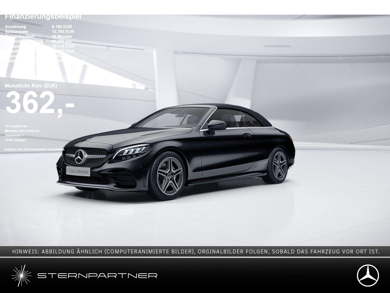 Mercedes-Benz C 180 Cab. AMG+LED+NAVI+KAM.+AIRSC.+CARP.+TEMP.