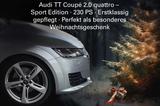 Audi TT Coupé quattro silber zu Weihnachten