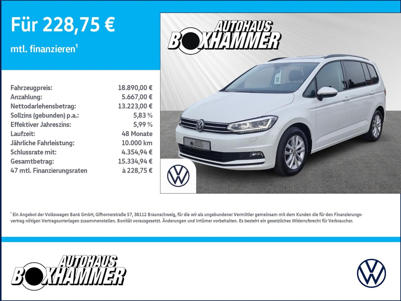 Volkswagen Touran 1.6 TDI DSG Comfortline ERGO+PANO+AHK+STA